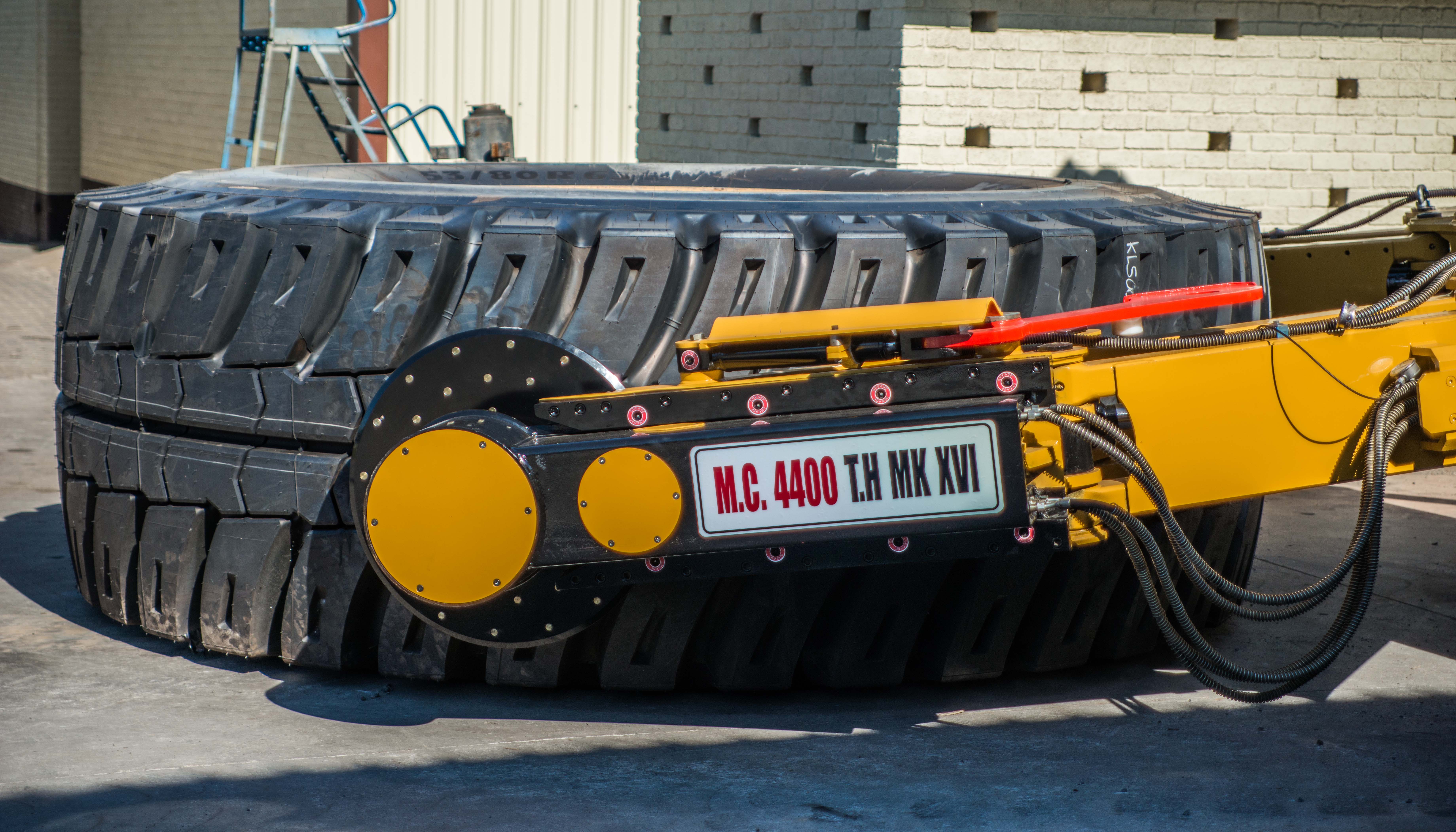 Large MC tyre handler